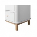 Armoire haute – Wood Collection – Blanc/chêne (3 portes)