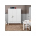 Armoire haute – Wood Collection – Blanc/chêne (3 portes)