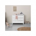 Commode – Wood Collection – Blanc (6 tiroirs)