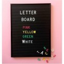 Tableau Noir Vintage – Lettres Blanches