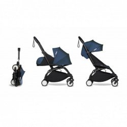 Poussette YOYO2 Babyzen complète – Bleu Air France, châssis noir