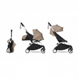Poussette YOYO2 Babyzen complète –  Gris Taupe, châssis blanc