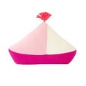 Coussin – bateau – rose