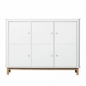 Armoire – Wood Collection – Blanc/chêne (3 portes)