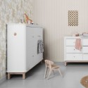 Armoire – Wood Collection – Blanc/chêne (3 portes)