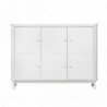 Armoire  enfant – Wood Collection – Blanc (3 portes)