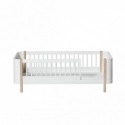 Lit bébé évolutif – Wood Mini Collection – Blanc/Chêne