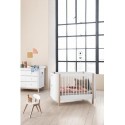 Lit bébé évolutif – Wood Mini Collection – Blanc/Chêne