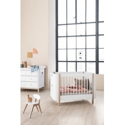 Lit bébé évolutif – Wood Mini Collection – Blanc/Chêne