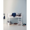 Lit mezzanine bas – Wood Mini Collection – Blanc