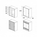 Armoire 3 portes Cometa – 20 coloris