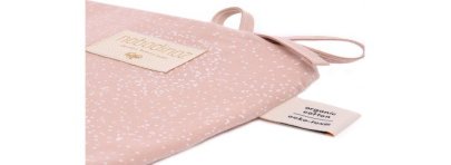 Tour de lit Nest – white bubble / misty pink