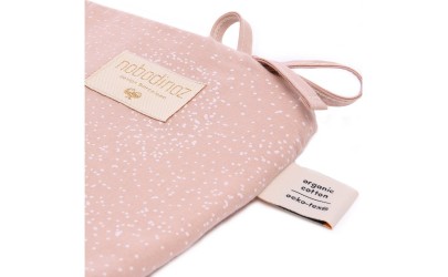 Tour de lit Nest – white bubble / misty pink