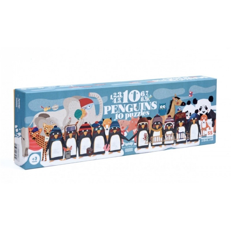 Puzzle – 10 Pingouins