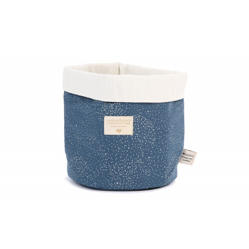 Nobodinoz-Panier–Panda–Bulle d’or-Bleu-nuit