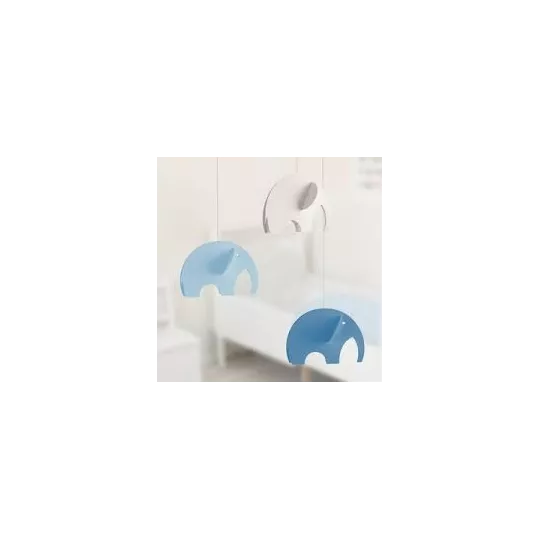 Mobile suspendu – Éléphants bleus