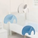 Mobile suspendu – Éléphants bleus