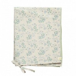 Housse de couette 140×200 – Taie d’oreiller 75×50 – Minako Floral Bleuet
