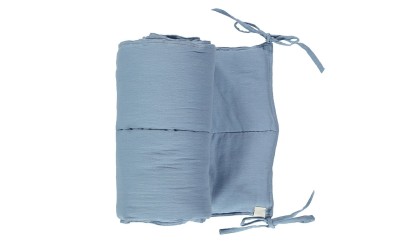 Tour de lit – double gaze – Bleuet