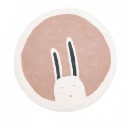 Tapis rond Ø120 cm – Pasu – Bunny Quartz Rose