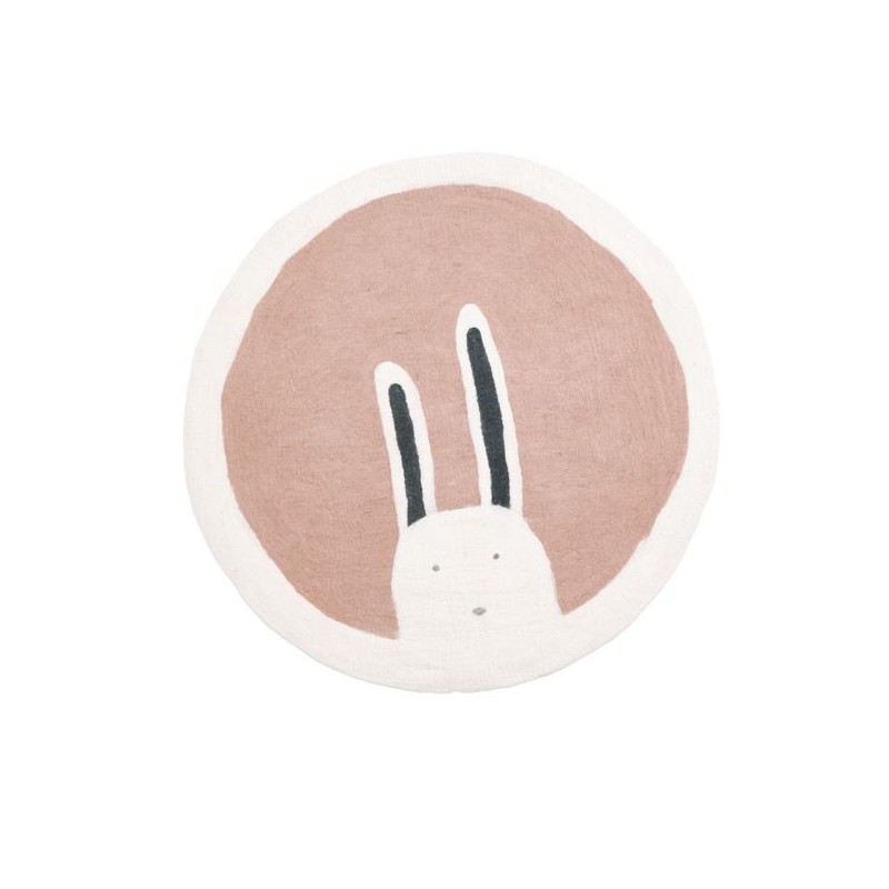 Tapis rond Ø120 cm – Pasu – Bunny Quartz Rose Tapis rond Ø120 cm – Pasu – Bunny Quartz Rose
