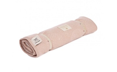 Matelas à langer Nomad 60×35 – Bulle blanche – Rose brume