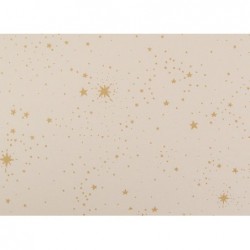 Coussin Hardy Long – Etoiles d’or – Naturel