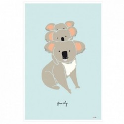 Affiche Koala Family