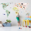 Sticker géant – Map monde
