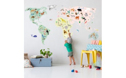 Sticker géant – Map monde