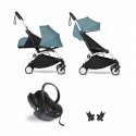 Poussette YOYO2 Babyzen complète – Aqua, châssis blanc
