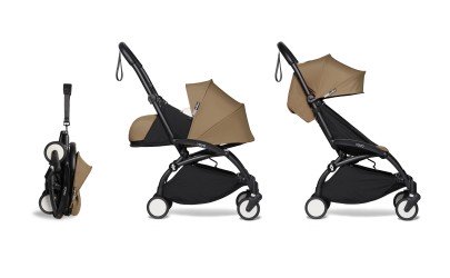 YOYO Stroller Babyzen YOYO2 Progressive Bassinet and 6 Aqua with White Frame Petit Toi
