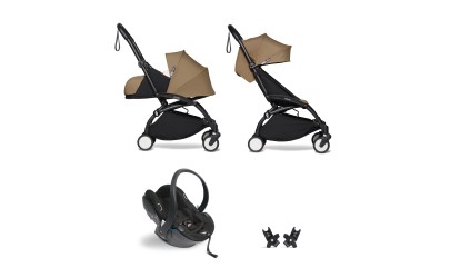 Poussette YOYO2 Babyzen complète – Toffee, châssis noir