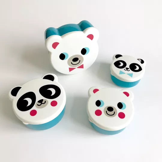 Set de boites de gouter – Ours Blancs