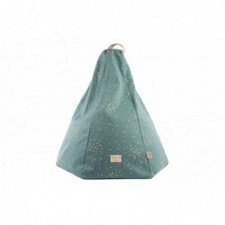 Pouf – Marrakech – Gold Confetti – Magic green