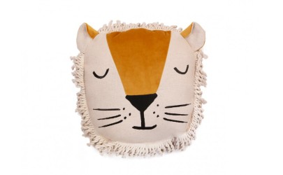Coussin en velours – Lion