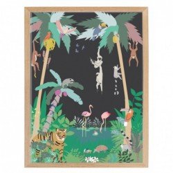 Affiche et cadre – jungle