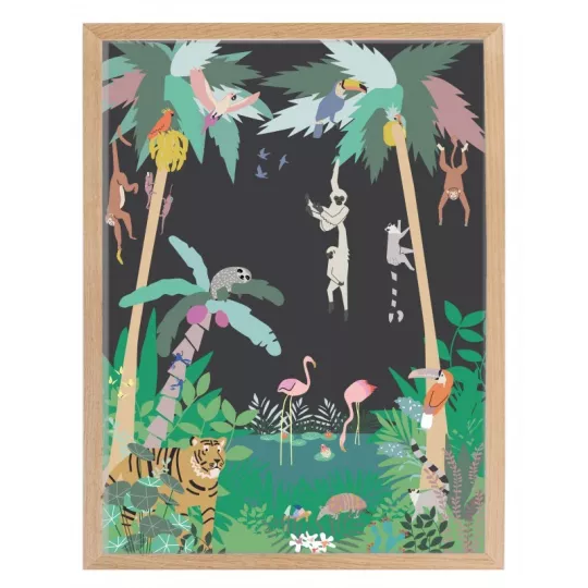 Affiche et cadre – jungle