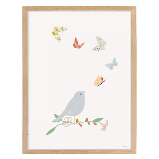 Affiche et cadre – papillons
