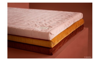 Matelas Zanzibar Velours – Rose fleuri