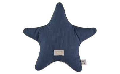 Coussin Aristote étoile – 40×40 – Bleu nuit