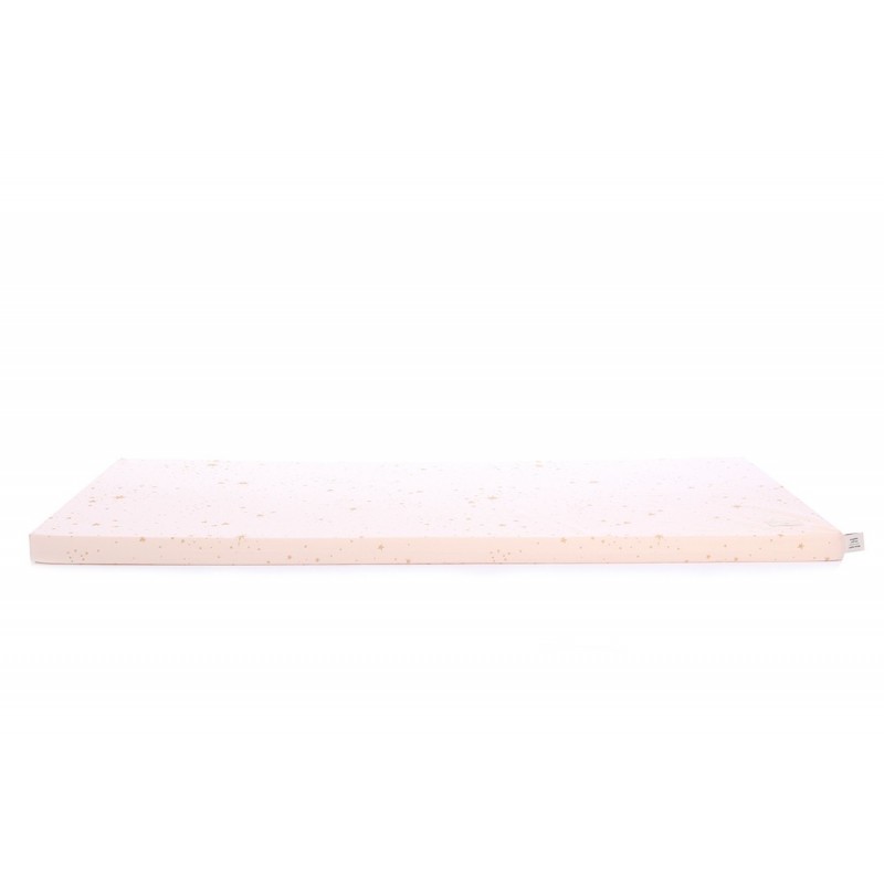 Matelas – St-Barth – étoiles dorées – rose rêvé