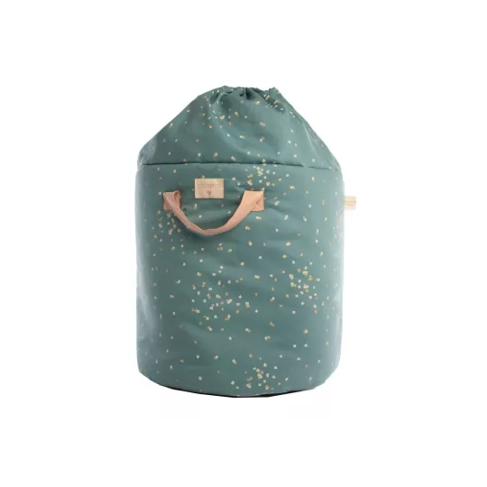 Sac de rangement – Bamboo – confettis dorés – vert magique