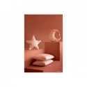 Coussin Aristote étoile velours – 40×40 – rose fleuri