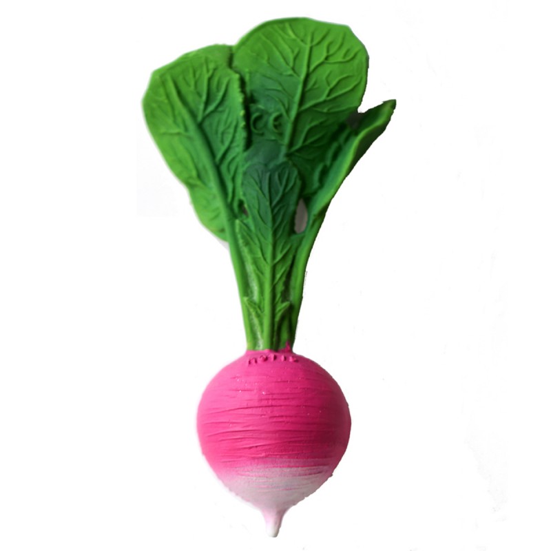 Natural rubber teething baby toy RADISH| Petit Toi - Lausanne