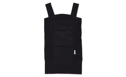 Top peau-à-peau noir