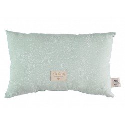 Cushion Laurel - White Bubble / Aqua