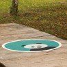 Round rug Ø120 cm – Pasu Panda - Turquoise Pastel