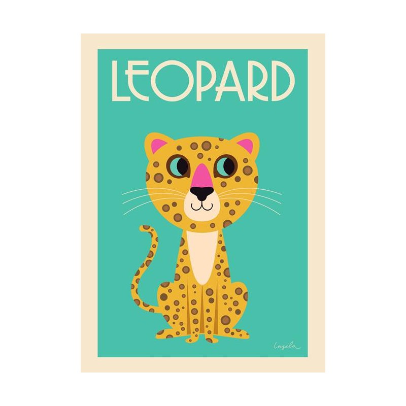 Affiche OMM Design Léopard