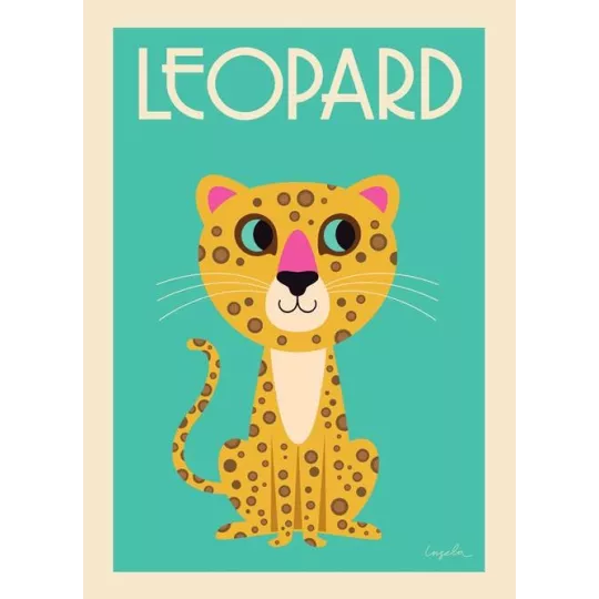 Affiche OMM Design Léopard